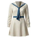 Enola Holmes 3 Cosplay Costume Enola White Sailor Outfit Adult Female Halloween Carnival Costume