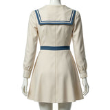 Enola Holmes 3 Cosplay Costume Enola White Sailor Outfit Adult Female Halloween Carnival Costume