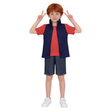 Gravity Falls Dipper Pines Kids Children Blue Vest Set  Adult Male/Female Halloween Carnival Costume