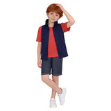 Gravity Falls Dipper Pines Kids Children Blue Vest Set  Adult Male/Female Halloween Carnival Costume
