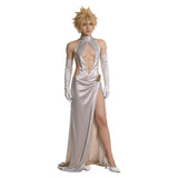 Final Fantasy Cosplay Costume Cloud Strife White Dress Adult Male Halloween Carnival Costume