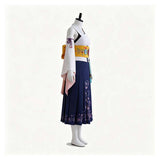 Final Fantasy Cosplay Costume Yuna White Kimono Adult Female Halloween Carnival Costume