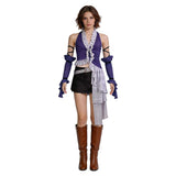 Final Fantasy Yuna Women Purple Outfit Adult Female Halloween Carnival Costume