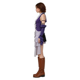 Final Fantasy Yuna Women Purple Outfit Adult Female Halloween Carnival Costume