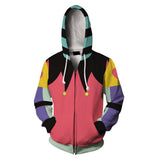 Helluva Boss Fizzarolli Cosplay Adult Unisex Pink Hoodie 3D Printed Hooded Sweatshirt Men Women Casual Streetwear Zip Up Jacket Coat