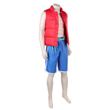 Forgotten Island Cosplay Costume aww Red Outfit Adult Male Halloween Carnival Costume