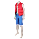 Forgotten Island Cosplay Costume aww Red Outfit Adult Male Halloween Carnival Costume