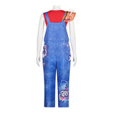 Forgotten Island Cosplay Costume Jo Blue Overalls Adult Female Halloween Carnival Costume