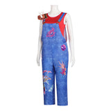Forgotten Island Cosplay Costume Jo Blue Overalls Adult Female Halloween Carnival Costume