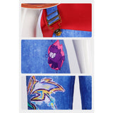Forgotten Island Cosplay Costume Jo Blue Overalls Adult Female Halloween Carnival Costume