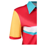 Forgotten Island Cosplay Costume Jo Red Top Adult Female Halloween Carnival Costume
