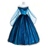 Frankenstein Cosplay Costume Elizabeth Blue Dress Adult Female Halloween Carnival Costume