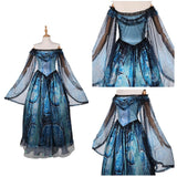Frankenstein Cosplay Costume Elizabeth Blue Outfit Adult Female Halloween Carnival Costume