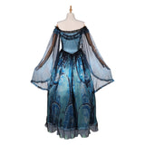 Frankenstein Cosplay Costume Elizabeth Blue Outfit Adult Female Halloween Carnival Costume