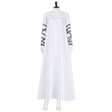 Frankenstein Cosplay Costume Elizabeth White Outfit Adult Female Halloween Carnival Costume