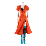 Frankenstein Cosplay Costume The Bride Orange Outfit Adult Female Halloween Carnival Costume