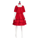 Frieren: Beyond Journey's End Cosplay Costume Frieren Women Red Dress Adult Female Halloween Carnival Costume