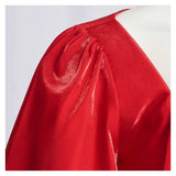 Frieren: Beyond Journey's End Cosplay Costume Frieren Women Red Dress Adult Female Halloween Carnival Costume