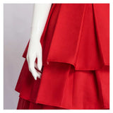 Frieren: Beyond Journey's End Cosplay Costume Frieren Women Red Dress Adult Female Halloween Carnival Costume