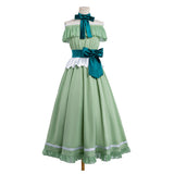Frieren: Beyond Journey‘s End Cosplay Costume Frieren Green Dress Adult Female Halloween Carnival Costume