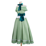 Frieren: Beyond Journey‘s End Cosplay Costume Frieren Green Dress Adult Female Halloween Carnival Costume