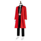 Fullmetal Alchemist  Cosplay Costume Edward Elric Red Outfit Adult Male Halloween Carnival Costume