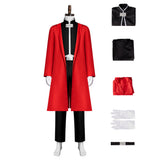 Fullmetal Alchemist  Cosplay Costume Edward Elric Red Outfit Adult Male Halloween Carnival Costume