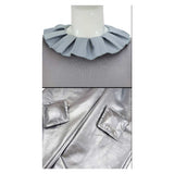 Funny Valentine Cosplay Costume Silver Outfit  Adult Male Halloween Carnival Costume