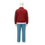 Futurama Cosplay Costume Philip J.Fry Red Tracksuit Set with Apron Adult Male Halloween Carnival Costume