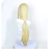 GACHIAKUTA  August Stilza Golden Cosplay Wig Resistant Synthetic Hair Halloween Costume Accessories