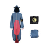 Gachiakuta  Cosplay Costume Gita Gray Jumpsuit Adult Female Halloween Carnival Costume