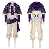GACHIAKUTA Cosplay Costume Fu Orostor Purple Outfit Adult Male Halloween Carnival Costume