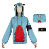 GACHIAKUTA Cosplay Costume Gita Green Hoodie Adult Female Halloween Carnival Costume