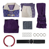 GACHIAKUTA Cosplay Costume Jabba Purple Outfit Adult Male Halloween Carnival Costume