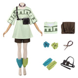 GACHIAKUTA Cosplay Costume Remurin Green Outfit Adult Female Halloween Carnival Costume