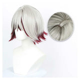 GACHIAKUTA Fu Orostor White Cosplay Wig Resistant Synthetic Hair Halloween Costume Accessories