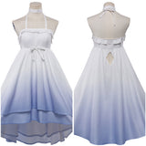 Genshin Impact Cosplay Costume Columbina White Pajamas Dress Adult Female Halloween Carnival Costume