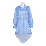 Genshin Impact Cosplay Costume Kamisato Ayaka Blue Outfit Adult Female Halloween Carnival Costume