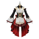 Genshin Impact Cosplay Costume Sandrone Red and White Dress Adult Female Halloween Carnival Costume