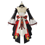 Genshin Impact Cosplay Costume Sandrone Red and White Dress Adult Female Halloween Carnival Costume