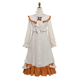 Genshin Impact Cosplay Costume Sandrone White and Brown Nightgown Adult Female Halloween Carnival Costume