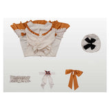 Genshin Impact Cosplay Costume Sandrone White and Brown Nightgown Adult Female Halloween Carnival Costume