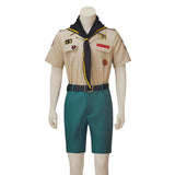Ghosts Cosplay Costume Pete Martino Brown Scout Outfit Adult Male Halloween Carnival Costume