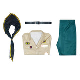 Ghosts Cosplay Costume Pete Martino Brown Scout Outfit Adult Male Halloween Carnival Costume