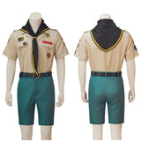 Ghosts Cosplay Costume Pete Martino Brown Scout Outfit Adult Male Halloween Carnival Costume