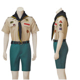 Ghosts Cosplay Costume Pete Martino Brown Scout Outfit Adult Male Halloween Carnival Costume