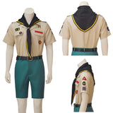 Ghosts Cosplay Costume Pete Martino Brown Scout Outfit Adult Male Halloween Carnival Costume