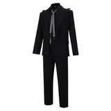 Good Omens Cosplay Costume Crowley Black Suit Adult Male Halloween Carnival Costume