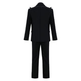 Good Omens Cosplay Costume Crowley Black Suit Adult Male Halloween Carnival Costume