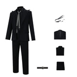 Good Omens Cosplay Costume Crowley Black Suit Adult Male Halloween Carnival Costume